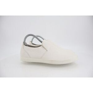 ECCO Womens Leisure Slip-On Shoes Size 38 7 / 7.5 White Leather Comfort Casual